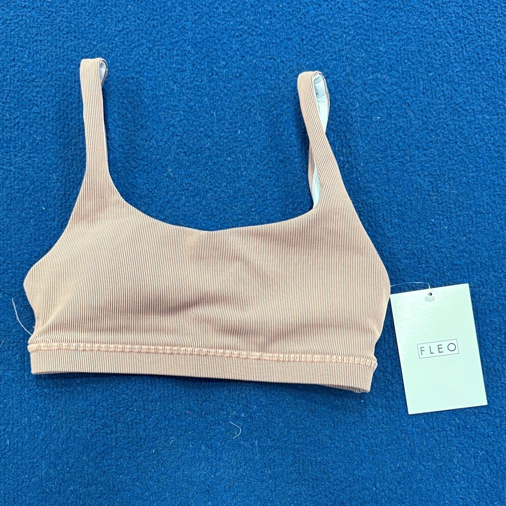 Fleo Women's Beige Mauve Sports Bra
